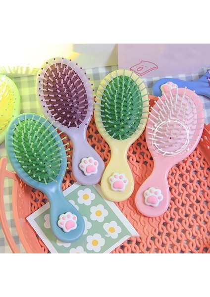 Sevimli Şeker Renk Kedi Pençe Yay Anti-Vida Saç Fırçası Tarak Masaj Taşınabilir Dolaşık Çözücü Ev Banyo Saç Fırçası Kadınlar Için Bebek Şeyler (Yurt Dışından) modelleri