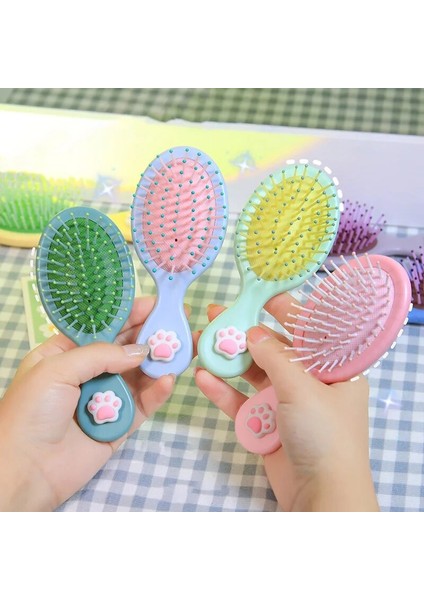Sevimli Şeker Renk Kedi Pençe Yay Anti-Vida Saç Fırçası Tarak Masaj Taşınabilir Dolaşık Çözücü Ev Banyo Saç Fırçası Kadınlar Için Bebek Şeyler (Yurt Dışından) fırsatları