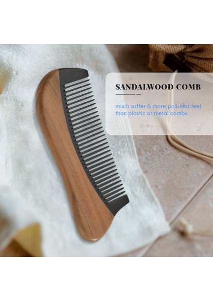 Doğal Yeşil Sandal Ağacı Saç Tarağı - Ahşap Tarak (Yeşil Sandal Ağacı) (Yurt Dışından) indirimleri