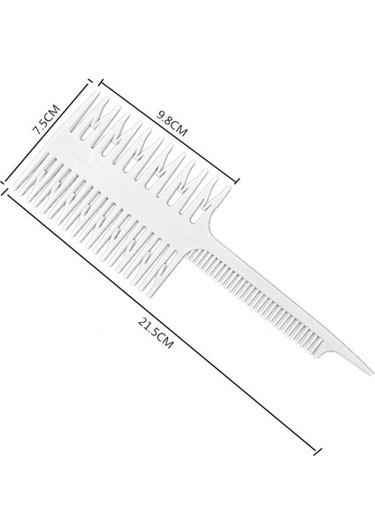 Profesyonel Plastik Tek Yönlü Örgü Vurgulama Folyo Saç Tarak Salon Aracı Saç Boyası Tarak Bölüm Vurgulamak Tarak Kenar Fırçası (Yurt Dışından) fiyatları