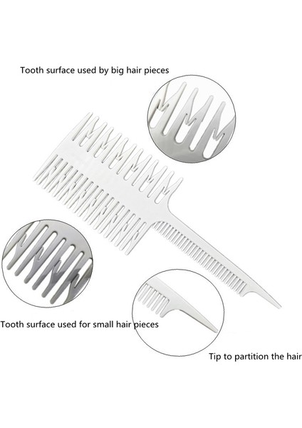 Profesyonel Plastik Tek Yönlü Örgü Vurgulama Folyo Saç Tarak Salon Aracı Saç Boyası Tarak Bölüm Vurgulamak Tarak Kenar Fırçası (Yurt Dışından) modelleri