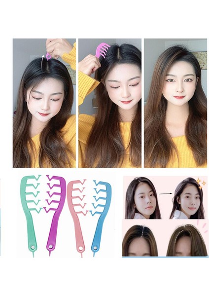 Taşınabilir Saç Tarak Saç Fırçası Kadın Z-Şekilli Kaybolur Saç Dikiş Artefakt Tarak Patlama Kalıplaşmış Saç Tarak Berber Aksesuarları (Yurt Dışından)