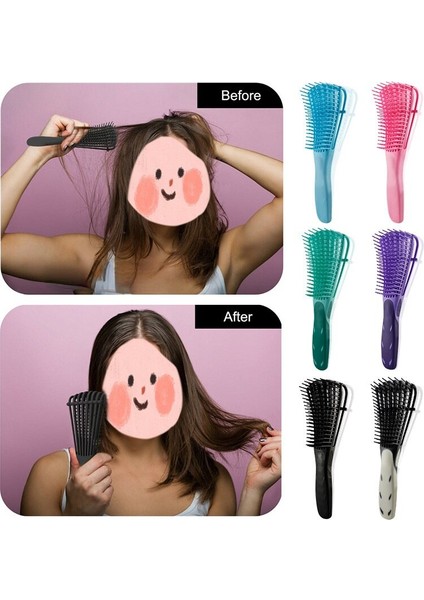 Kuaförlük Saç Ahtapot Tarak Dolaşık Açıcı Fırça Kıvırcık Saçlar Kadın Ev Masaj Olmayan Düğümlü Tarak (Yurt Dışından) fiyatları