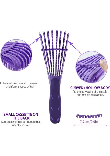 Kuaförlük Saç Ahtapot Tarak Dolaşık Açıcı Fırça Kıvırcık Saçlar Kadın Ev Masaj Olmayan Düğümlü Tarak (Yurt Dışından) modelleri