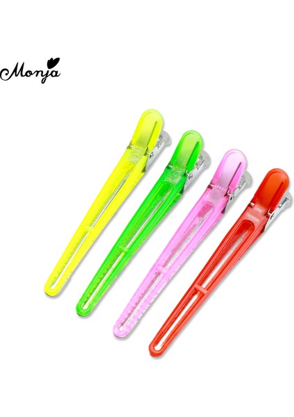 Monja 4 Adet/takım Tutma Saç Klipleri Berber Salonu Düz Ördek Ağız Tokalar Tek Uçlu Saç Kesme Aksesuarları Kuaförlük Araçları (Yurt Dışından) modelleri