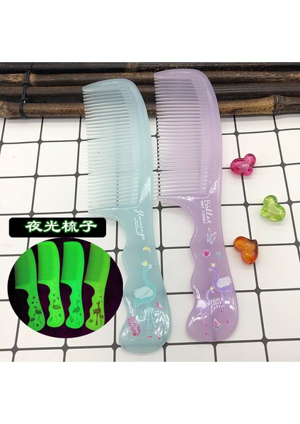 2tcu2 Aydınlık Tarak Bayan Uzun Saç Kırılması Kolay Değil Öğrenci Anti-Statik Tarak Büyük Ev Kalın Saç Tarağı (Yurt Dışından) fiyatları