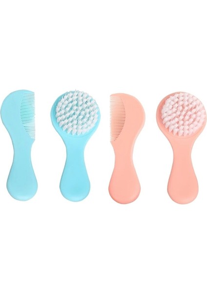 Ergonomik Bebek Saç Fırçası Tarak Setleri Bebekler Için Saç Bakım Seti Ebeveynler Için Rahat Tutuş Bebekler Için Mutlu Deneyim (Yurt Dışından)