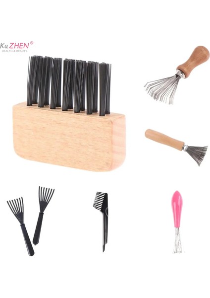 1 Adet Ahşap Plastik Tarak Temizleyici Narin Temizlik Çıkarılabilir Saç Fırçası Tarak Temizleyici Aracı Kolu Gömülü Araç Brosse Щетка (Yurt Dışından)