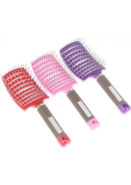 Renkli Kadın Saç Derisi Masaj Tarak Kıl Naylon Saç Fırçası Islak Kıvırcık Detangle Saç Fırçası Salon Kuaförlük Şekillendirici Aracı (Yurt Dışından) fiyatları