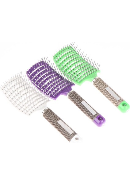 Renkli Kadın Saç Derisi Masaj Tarak Kıl Naylon Saç Fırçası Islak Kıvırcık Detangle Saç Fırçası Salon Kuaförlük Şekillendirici Aracı (Yurt Dışından) modelleri