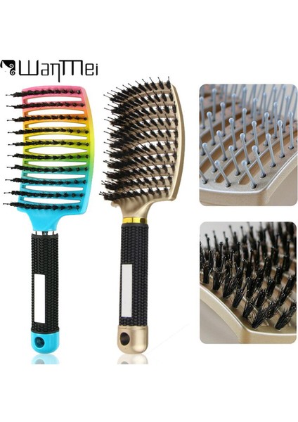 Profesyonel Içi Boş Tarak Saç Fırçası Saç Derisi Masaj Tarak Saç Fırçası Kıl Naylon Kadın Islak Kıvırcık Detangle Saç Fırçası Salon (Yurt Dışından)