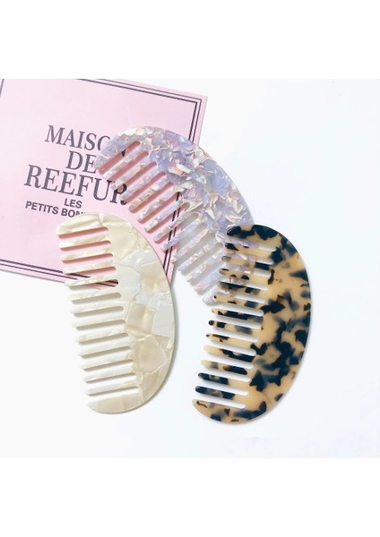 Adet Kore Asetat Anti-Statik Saç Tarak Renkli Masaj Rahat Kuaförlük Tarak Saç Fırçası Saç Şekillendirici Aracı Kadınlar Için (Yurt Dışından) fırsatları