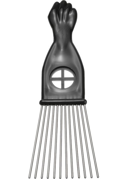 Mayitr 3 Boyutu Siyah Yumruk Afro Metal Tarak Afrika Saç Pik Tarak Fırça Salon Kuaförlük Saç Şekillendirici Aracı (Yurt Dışından) modelleri