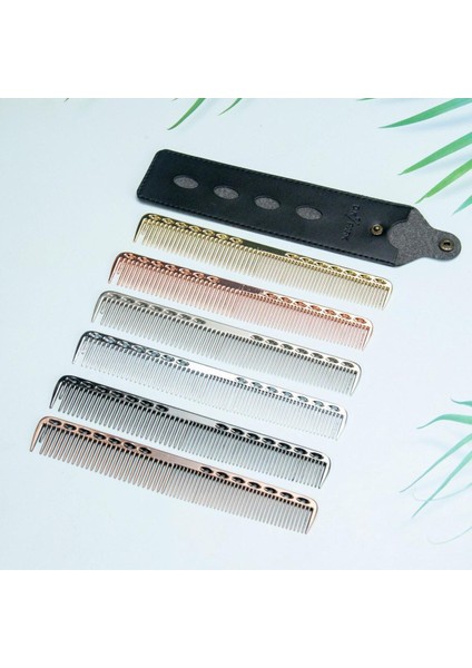 Anti-Statik Metal Kuaförlük Taraklar Profesyonel Uzay Alüminyum Saç Tarak Saç Kesme Ölme Fırçası Berber Aracı Salon Aksesuarı (Yurt Dışından)