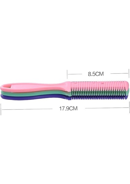 1 Adet Dubbele Kanten Haar Dunner Haar Şekillendirici Jilet Kam Met Bıçakları Saç Kesici Mannen Vrouwen Haar Snijder Şekillendirici Aracı Willekeurige Kleur (Yurt Dışından) modelleri