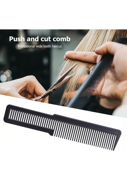 Salon Kuaförlük Karbon Anti-Statik Tarak Geniş Diş Saç Kesme Tarak Kadın Saç Şekillendirici Araçları Saç Kesimi Fırça Kesme Taraklar * (Yurt Dışından) modelleri