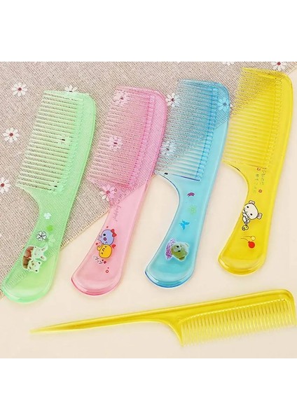 Adet/takım Bebek Fırça Tarak Sevimli Oğlan Kız Çocuklar Nazik Yumuşak Saç Fırçası Tarak Seti Yenidoğan Bebekler Plastik Anti-Statik Karikatür Tarak Setleri (Yurt Dışından)