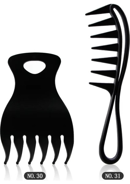 Geniş Diş Köpekbalığı Plastik Tarak Kıvırcık Saç Salon Kuaförlük Tarak Masaj Saç Şekillendirici Aracı Kıvırcık Saç Için (Yurt Dışından) modelleri