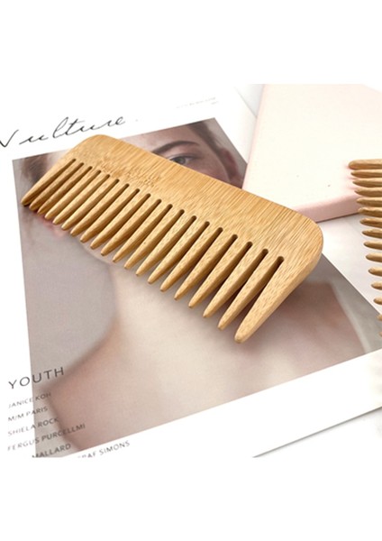 Doğal Bambu Ahşap Geniş Diş Tarak Anti-Statik Tarak Saç Bakımı Sağlıklı Tarak Masaj Saç Şekillendirici Araçları (Yurt Dışından) modelleri