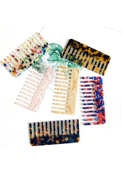 Kore Tasarım Asetat Saç Combs Renkli Kuaförlük Tarak Saç Fırçası Kadın Kızlar Için Saç Şekillendirici Aracı (Yurt Dışından)