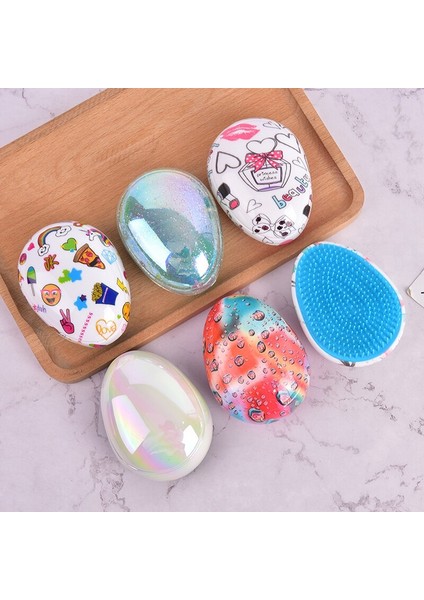 Adet Anti Statik Saç Tarak Yumurta Yuvarlak Şekil Yumuşak Şekillendirici Araçları Saç Fırçaları Kadınlar Için Seyahat Saç Dolaşık Açıcı Yumuşatma Tarağı (Yurt Dışından) modelleri