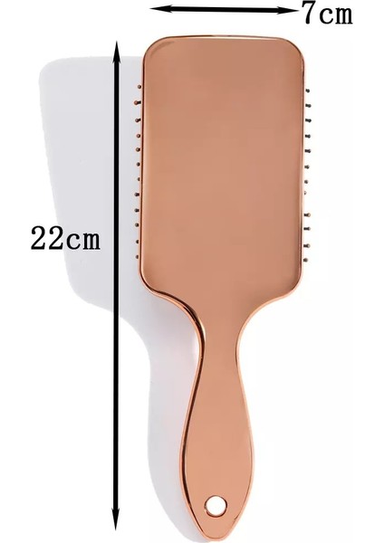 Adet Elektroliz Gül Altın Kare Saç Tarağı Hava Yastığı Taraklar Kadın Saç Derisi Masaj Tarak Saç Fırçası Kuaförlük Aracı (Yurt Dışından) fiyatları