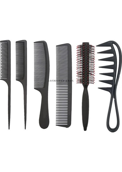 Adet Siyah Renk Berber Karbon Fiber Profesyonel Şekillendirici Tarak Kuaförlük Saç Isıya Dayanıklı Tarak, Anti-Statik Pro Salon Tarak (Yurt Dışından)