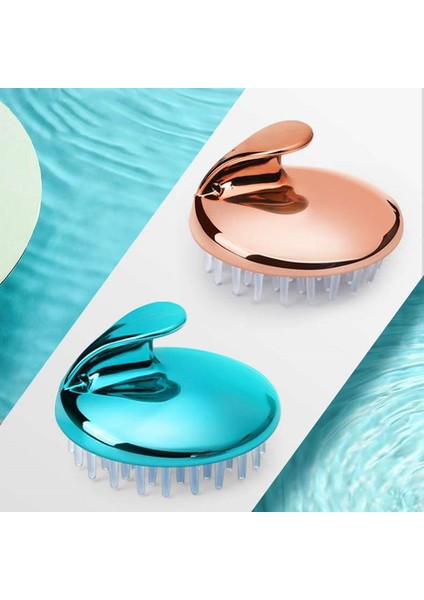 Silikon Kafa Vücut Fırçası Masaj Tarak Şampuan Saç Yıkama Tarak Duş Fırçası Masaj Fırçası Plastik Masaj Tarak Saç Şekillendirici Aracı (Yurt Dışından)