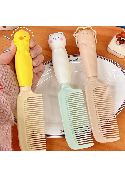 Sevimli Karikatür Hava Yastığı Tarak Kadın Saç Derisi Masaj Tarak Kızlar Anti-Statik Islak Kıvırcık Detangle Saç Fırçası Ev Salon Şekillendirici Aracı (Yurt Dışından) indirimleri