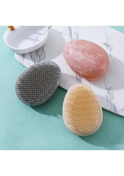 Çocuklar Düz Saç Fırçası Anti-Düğüm Saç Pürüzsüzleştirici Tarak Ebru Yumurta Glitter Anti Statik Masaj Saç Fırçası Arapsaçı Saç Bakımı (Yurt Dışından)