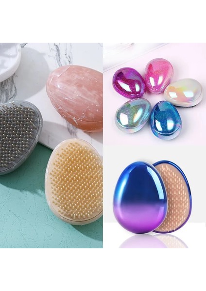 Çocuklar Düz Saç Fırçası Anti-Düğüm Saç Pürüzsüzleştirici Tarak Ebru Yumurta Glitter Anti Statik Masaj Saç Fırçası Arapsaçı Saç Bakımı (Yurt Dışından) modelleri