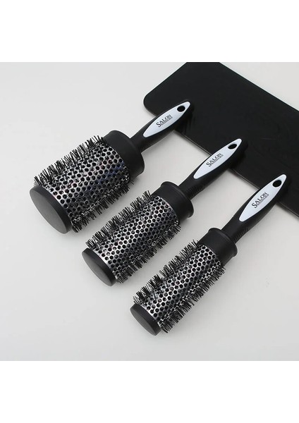 Haar Styling Haar Borstel Naylon Kam Silindir Krullend Haar Haddeleme Kam Thermische Alüminyum Buis Ronde Vat Haar Kam Krullend Aracı (Yurt Dışından)