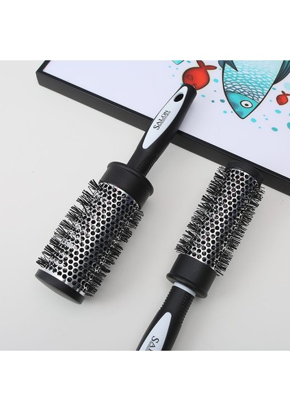 Haar Styling Haar Borstel Naylon Kam Silindir Krullend Haar Haddeleme Kam Thermische Alüminyum Buis Ronde Vat Haar Kam Krullend Aracı (Yurt Dışından) fiyatları