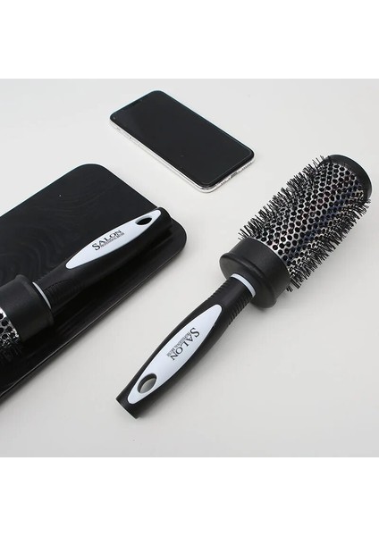 Haar Styling Haar Borstel Naylon Kam Silindir Krullend Haar Haddeleme Kam Thermische Alüminyum Buis Ronde Vat Haar Kam Krullend Aracı (Yurt Dışından) modelleri