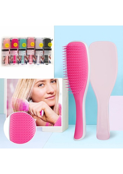Bayanlar Kafa Derisi Masaj Tarağı Ev Uzun Saplı Tarak Islak ve Kuru Tarak Taşınabilir Bayanlar Günlük Masaj Tarağı Mor (Yurt Dışından) fırsatları