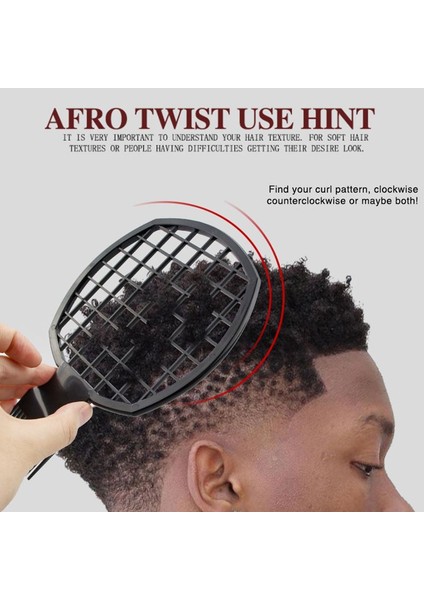 Mod Mannen Çift Uçlu Twist Up Kam Professionele Krullend Haar Vuile Vlecht Kam Perma Stijl Kam Twisted Tool Nieuwe (Yurt Dışından)