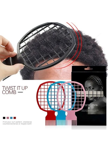 Mod Mannen Çift Uçlu Twist Up Kam Professionele Krullend Haar Vuile Vlecht Kam Perma Stijl Kam Twisted Tool Nieuwe (Yurt Dışından) fiyatları