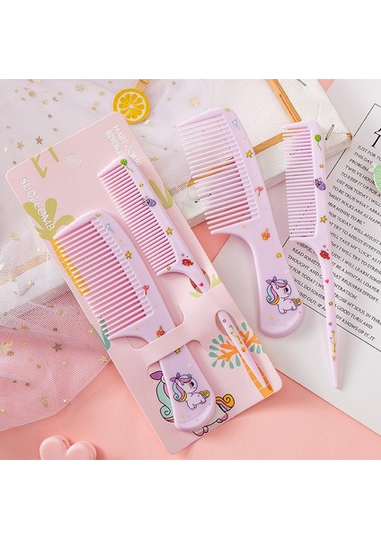 Adet/takım Sevimli Karikatür Çocuk Kuaförlük Saç Fırçası Tarak Anti-Statik Dolaşıklık Çözücü Saç Fırçası Sağlık Araçları Kızlar Kadınlar Için Şeyler (Yurt Dışından)