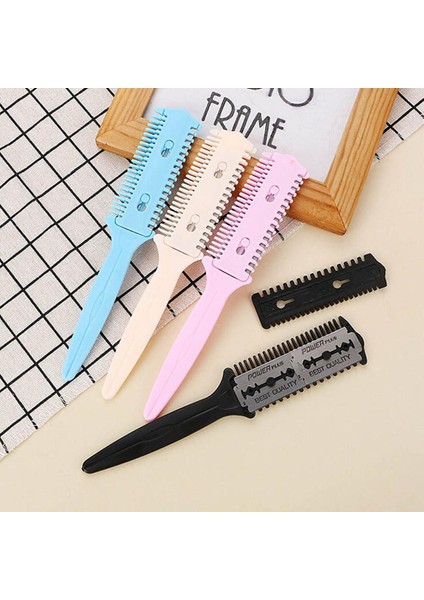 Kuaförlük Aracı Berber Makası Saç Kesme Şekillendirici Jilet Sihirli Bıçak Tarak (Yurt Dışından)