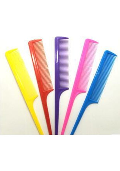 Profesyonel Saç Şekillendirici Tarak Seti Salon Plastik Uzun Saplı Kuyruk Tarak 21 cm Kuaförlük Ev Dıy ve Berber Saç Araçları (Yurt Dışından)