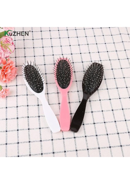 Adet Profesyonel Anti Statik Çelik Tarak Fırça Peruk Saç Ekleme Eğitim Başlığı Seyahat Cep Tarak Saç Şekillendirici Araçları 3 Renk (Yurt Dışından)