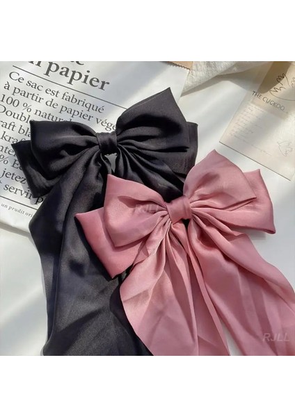 Büyük Yay Tokalar Büyük Yay Retro Düz Renk Yüksek Kaliteli Saç Tokaları Yay Kadın Tatlı Kız Bayanlar Moda Saç Aksesuarları Sıcak (Yurt Dışından) fırsatları