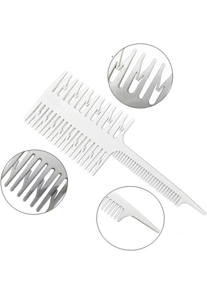 Berber Aracı Artefakt Çift Taraflı Boyama Vurgulama Tarak Geniş Diş Bölgesi Boyama Tarağı Balık Kılçığı Saç Fırçası Salon Aksesuarları (Yurt Dışından) modelleri