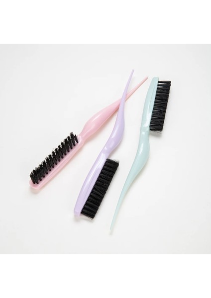 Plastik Saç Fırçaları Profesyonel Dıy Kıl Tarak Fırça Salon Malzemeleri Taşınabilir Üç Satırlar Kaymaz Kuaförlük Şekillendirici Araçları (Yurt Dışından)