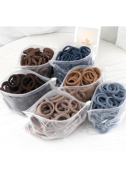 20/50 Adet/takım Saç Bantları Kadın Kızlar Için Temel Saç Bağları Halatlar 4cm Basit Katı Elastik Kafa Bandı Saç Aksesuarları At Kuyruğu Tutucu (Yurt Dışından)