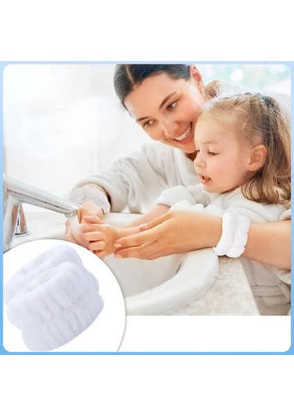 Kızlar Bilek Saç Bandı Düz Renk Yıkama Kafa Bandı Yıkama Bilek Bandı Güçlü Esneklik Kolları Islatmak Kolay Değil Bilek Kayışı (Yurt Dışından) fırsatları