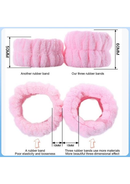 Kızlar Bilek Saç Bandı Düz Renk Yıkama Kafa Bandı Yıkama Bilek Bandı Güçlü Esneklik Kolları Islatmak Kolay Değil Bilek Kayışı (Yurt Dışından) indirimleri