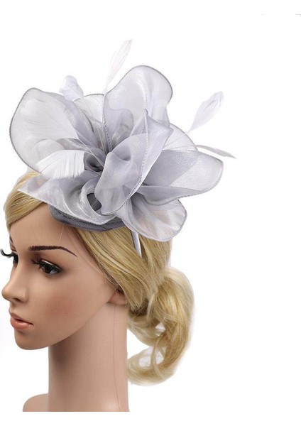 2 Adet Kadın Kız Fascinator Şapka Saç Bandı Kokteyl Parti Başlığı (Yurt Dışından) modelleri