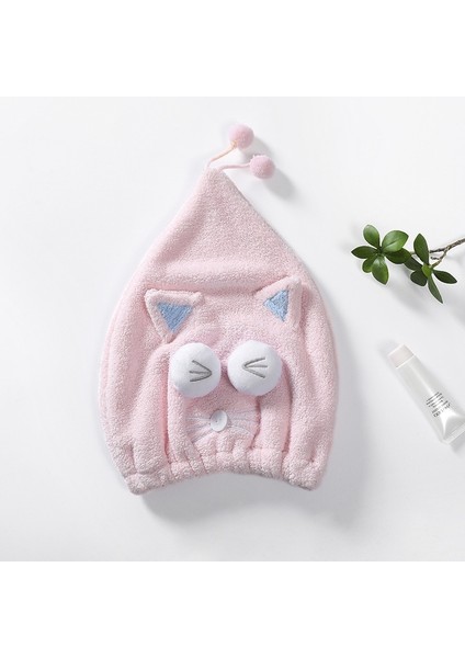 Kadın Kızın Sihirli Mikrofiber Duş Başlığı Havlu Banyo Şapkaları Kadınlar Için Kuru Saç Bonesi Hızlı Kuruyan Yumuşak Bayan Türban Kafası (Yurt Dışından)