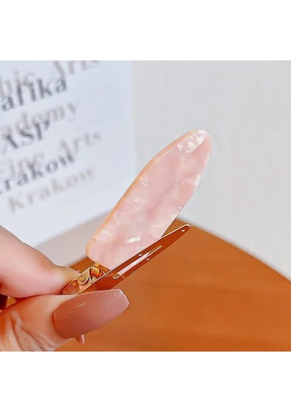 2-4 Adet Kiraz Pembe Dikişsiz Kenar Klip Kadın Kız Tatlı Güzellik Hiçbir Viraj Saç Yan Klip Ördek Gagası Klip Patlama Firkete Saç Stili Aracı (Yurt Dışından) fırsatları